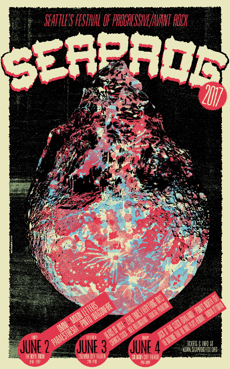 Seaprog poster design by Nat Damm
